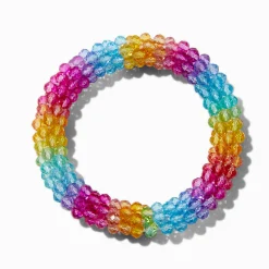 Claire's Bracelets-Bracelet élastique texturé arc-en-ciel Claire's Club