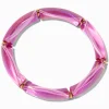 Claire's Bracelets-Bracelet élastique tubulaire iridescent violet