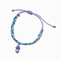 Claire's Bracelets-Bracelet réglable tressé breloque frappuccino