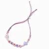 Claire's Bracelets-Bracelet réglable tressé « Happy»