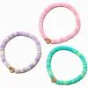 Claire's Bracelets-Bracelets élastiques à breloque cœur perlés best friends - Lot de 3
