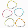 Claire's Bracelets-Bracelets élastiques en billes arc-en-ciel best friends - Lot de 5