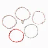 Claire's Bracelets-Bracelets élastiques perlés avec perles d'imitation - Lot de 5