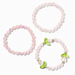 Claire's Bracelets-Bracelets élastiques perlés tulipe Claire's Club - Lot de 3