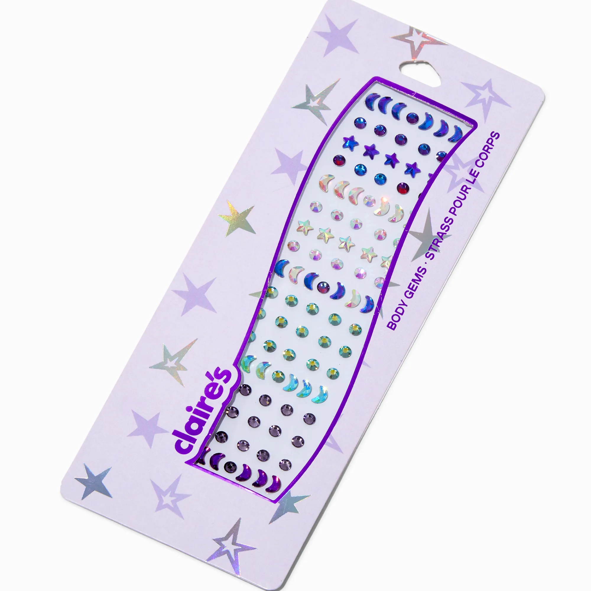 Claire's Paillettes Et Bijoux De Peau-Celestial Body Gems - 100 Pack