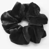 Claire's Chouchous-Chouchou en imitation velours noir de taille moyenne