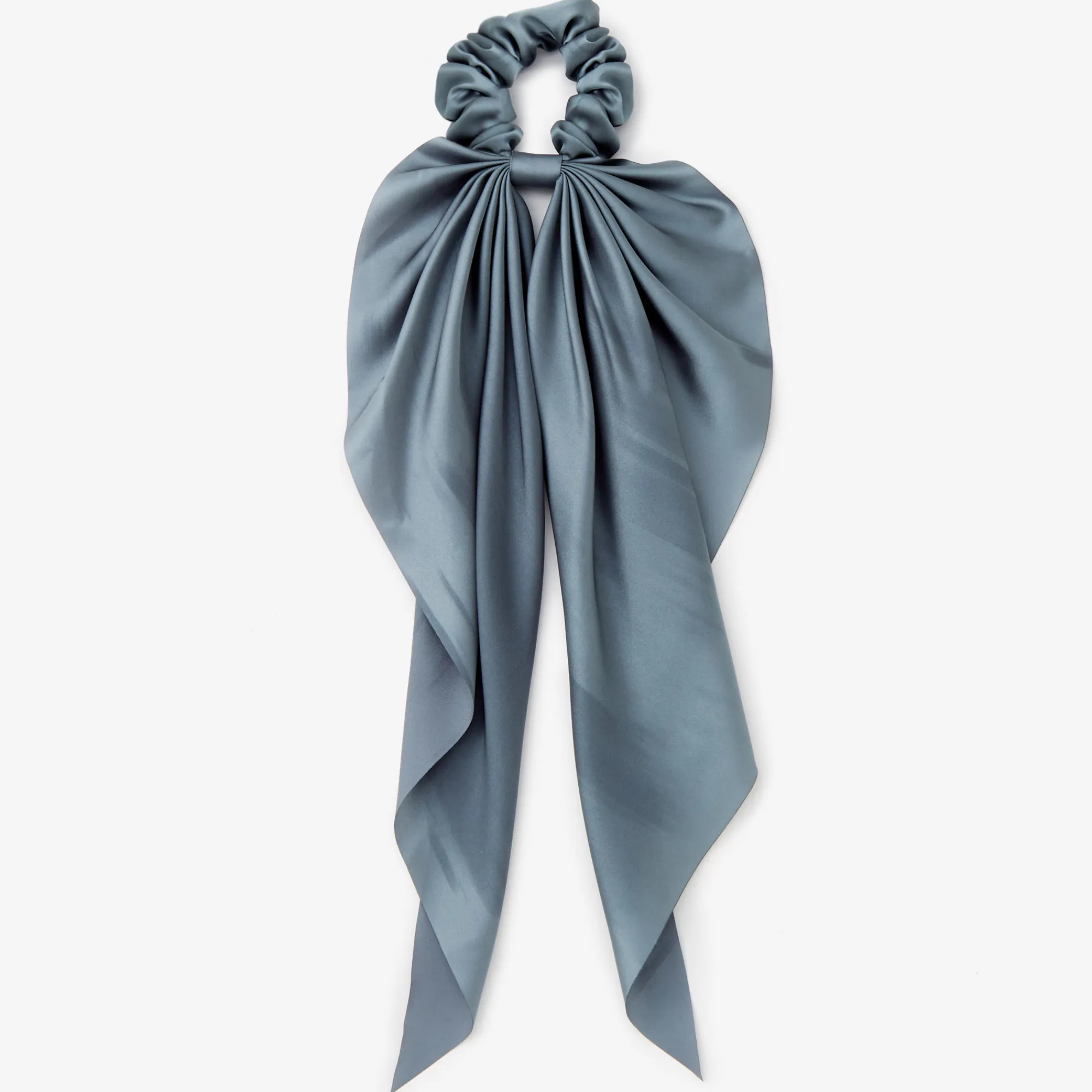 Claire's Chouchous-Chouchou foulard plissé de petite taille - Bleu