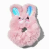 Claire's Chouchous-Chouchou lapin en fausse fourrure de taille moyenne rose