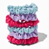 Claire's Chouchous-Chouchous fins soyeux bleus, lilas et rose vif - Lot de 6