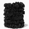Claire's Chouchous-Chouchous fins soyeux noirs - Lot de 6