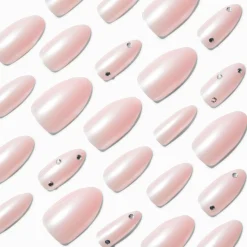 Claire's Lèvres|Ongles-Chrome Gem Stiletto Vegan Faux Nail Set - 24 Pack