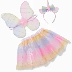 Claire's Déguisements-Claire's Club Pastel Unicorn Dress Up Set - 3 Pack