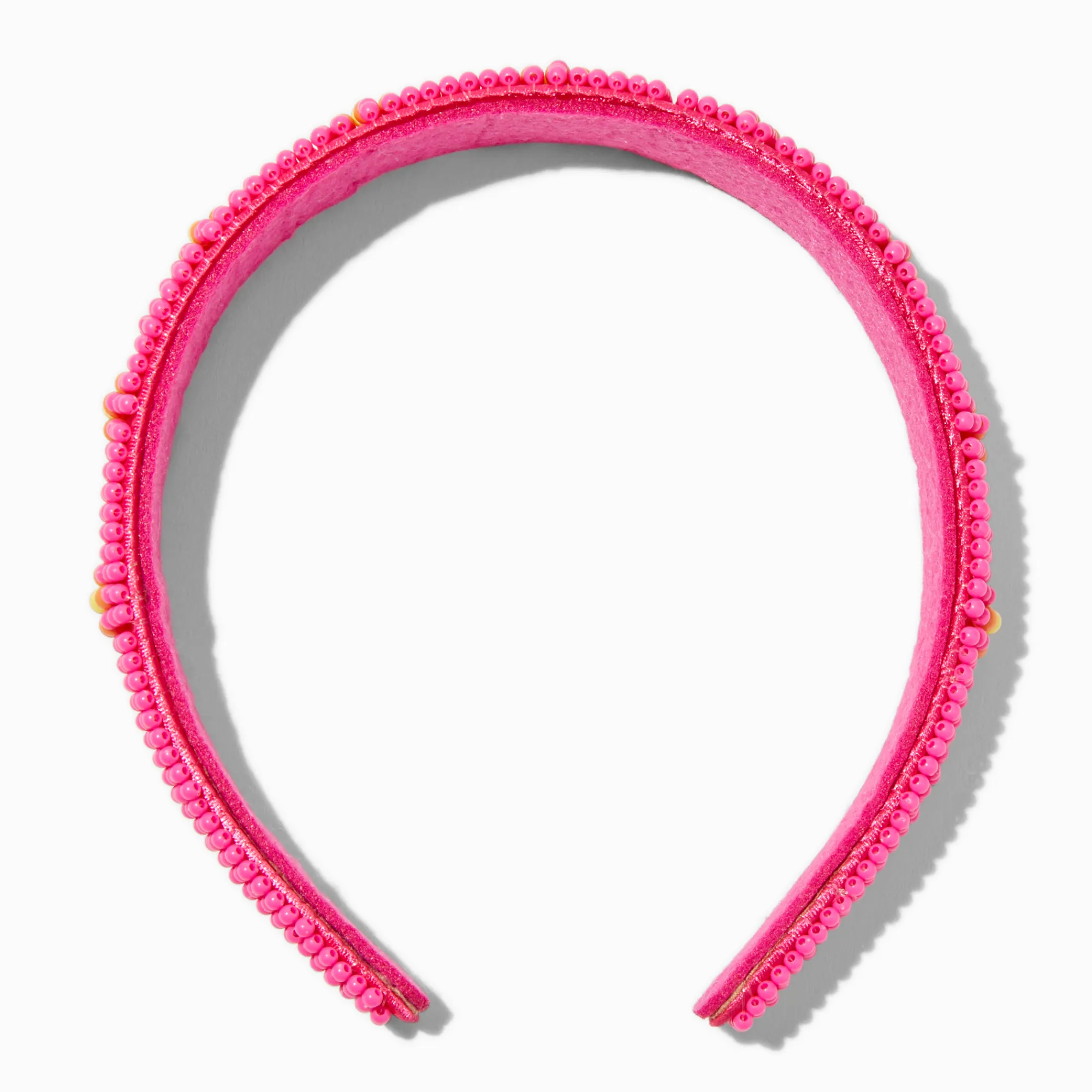 Claire's Bandeaux Et Serre-têtes-Claire's Club Pink Beaded Daisy Headband