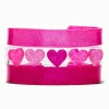 Claire's Bracelets-Claire's Club Pink Heart Bangle Bracelets - 3 Pack
