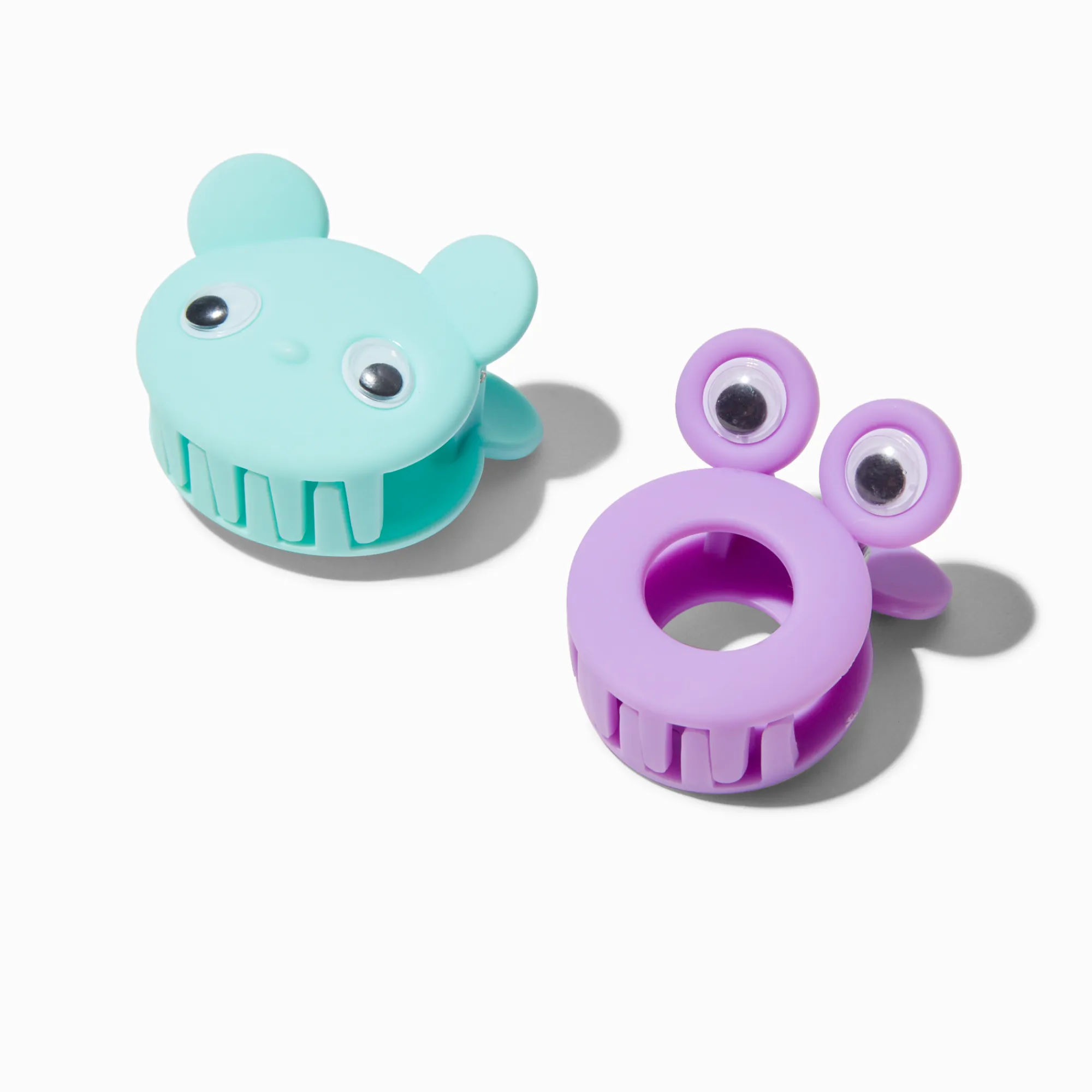 Claire's Barrettes Et Pinces-Claire's Club Purple & Blue Critter Hair Claws - 2 Pack
