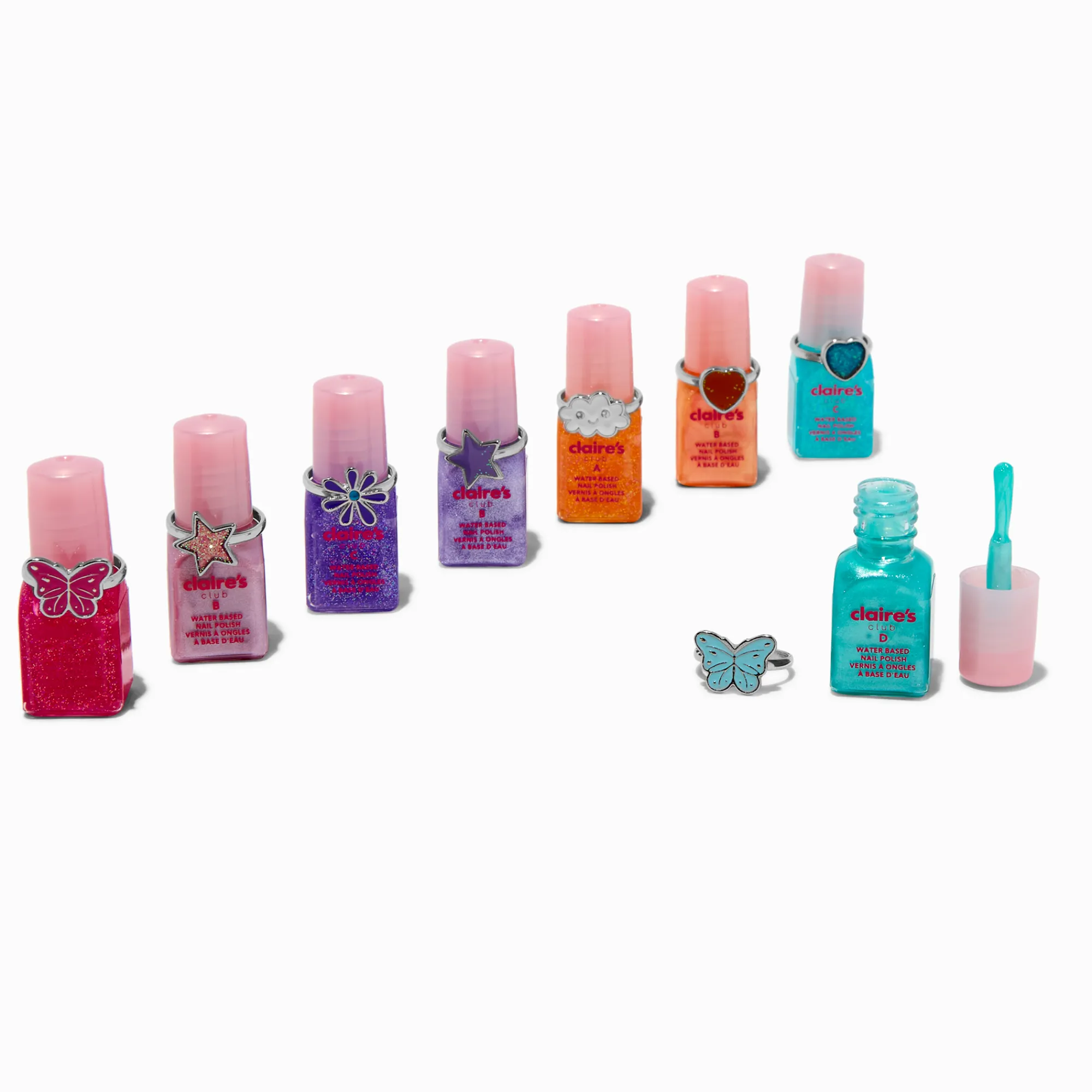 Claire's Ongles-Claire's Club Sunset Peel-Off Nail Polish Set - 8 Pack