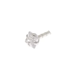 Claire's Bijoux De Piercing-Clou d'oreille arrière plat pour piercing tragus strass 1,2 mm couleur argentée