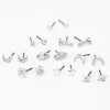 Claire's Clous D'oreilles-Clous d’oreilles célestes couleur argentée - Lot de 9