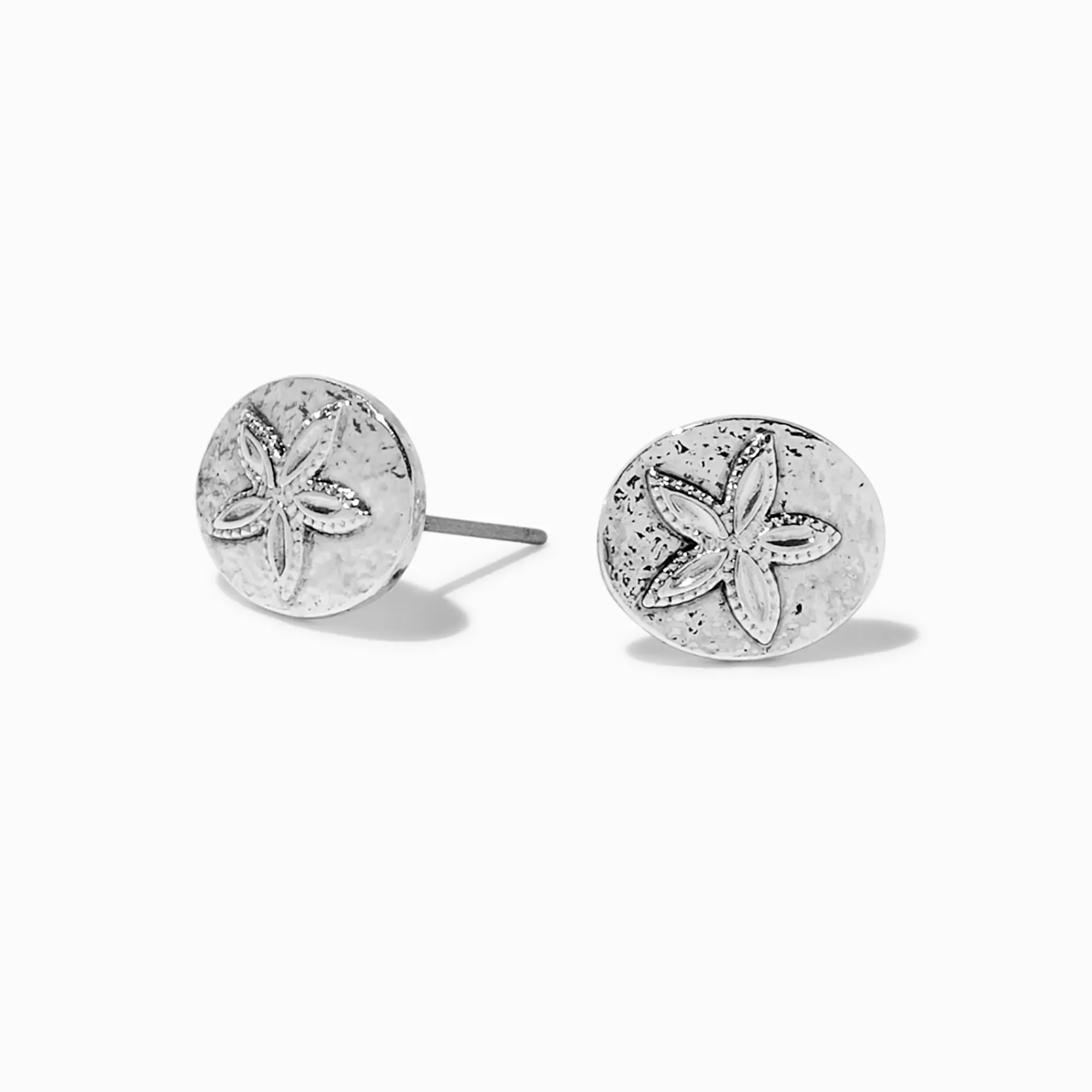 Claire's Clous D'oreilles-Clous d’oreilles dollars des sables couleur argentée