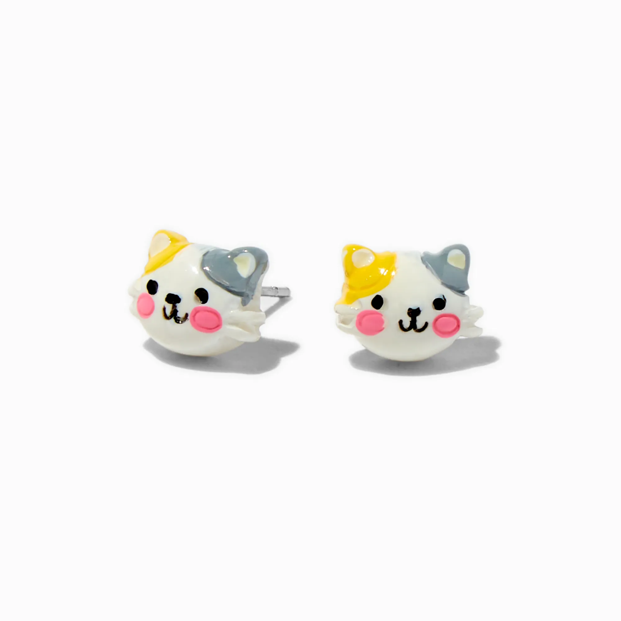 Claire's Clous D'oreilles-Clous d’oreilles orange et gris