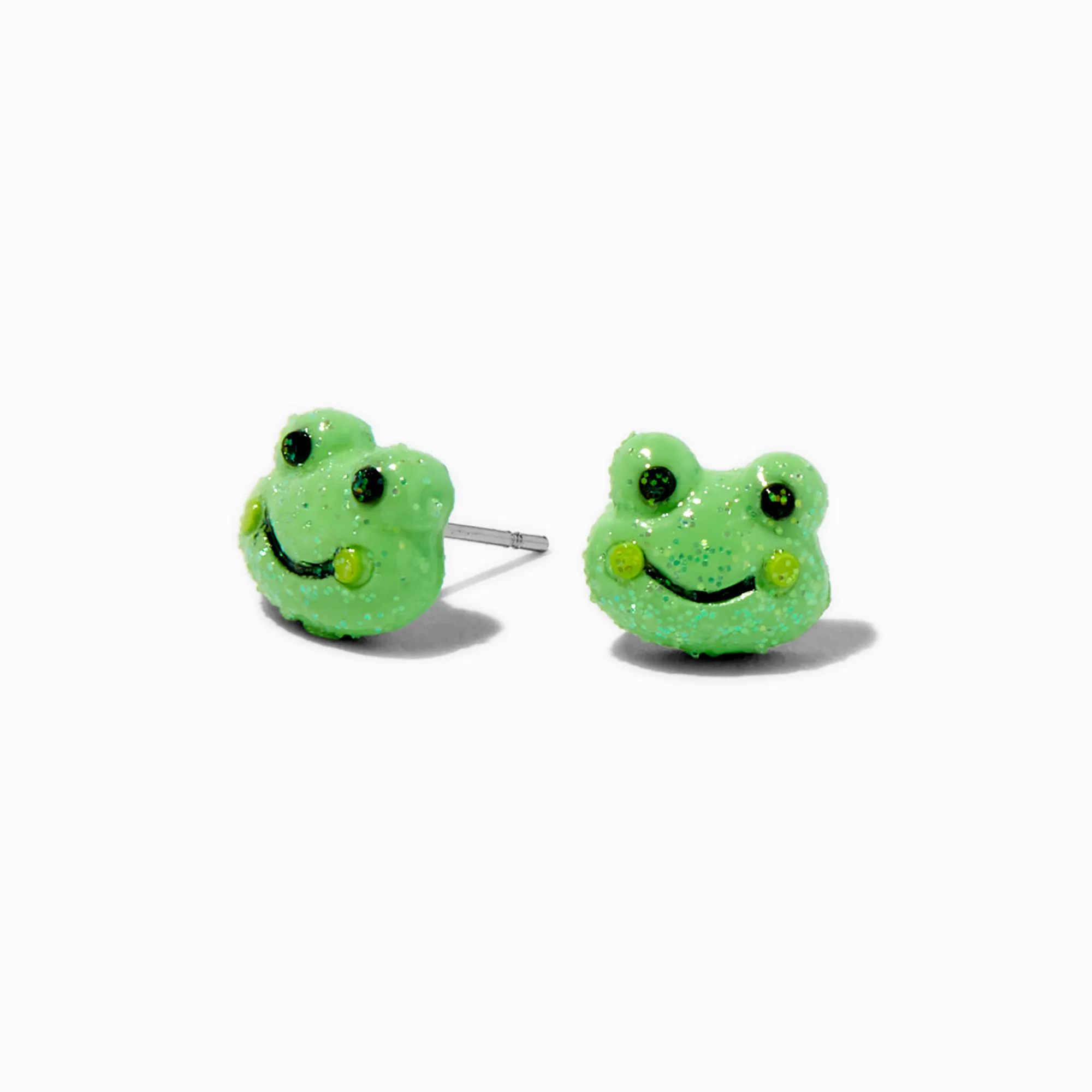 Claire's Clous D'oreilles-Clous d’oreilles tête de grenouille verts