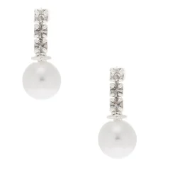 Claire's Clous D'oreilles-Clous d'oreille avec strass et perle d'imitation