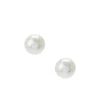 Claire's Clous D'oreilles-Clous d'oreille 12 mm avec perles d’imitation couleur ivoire