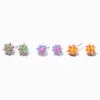 Claire's Clous D'oreilles-Clous d'oreilles arc-en-ciel pointes style rave - Lot de 3