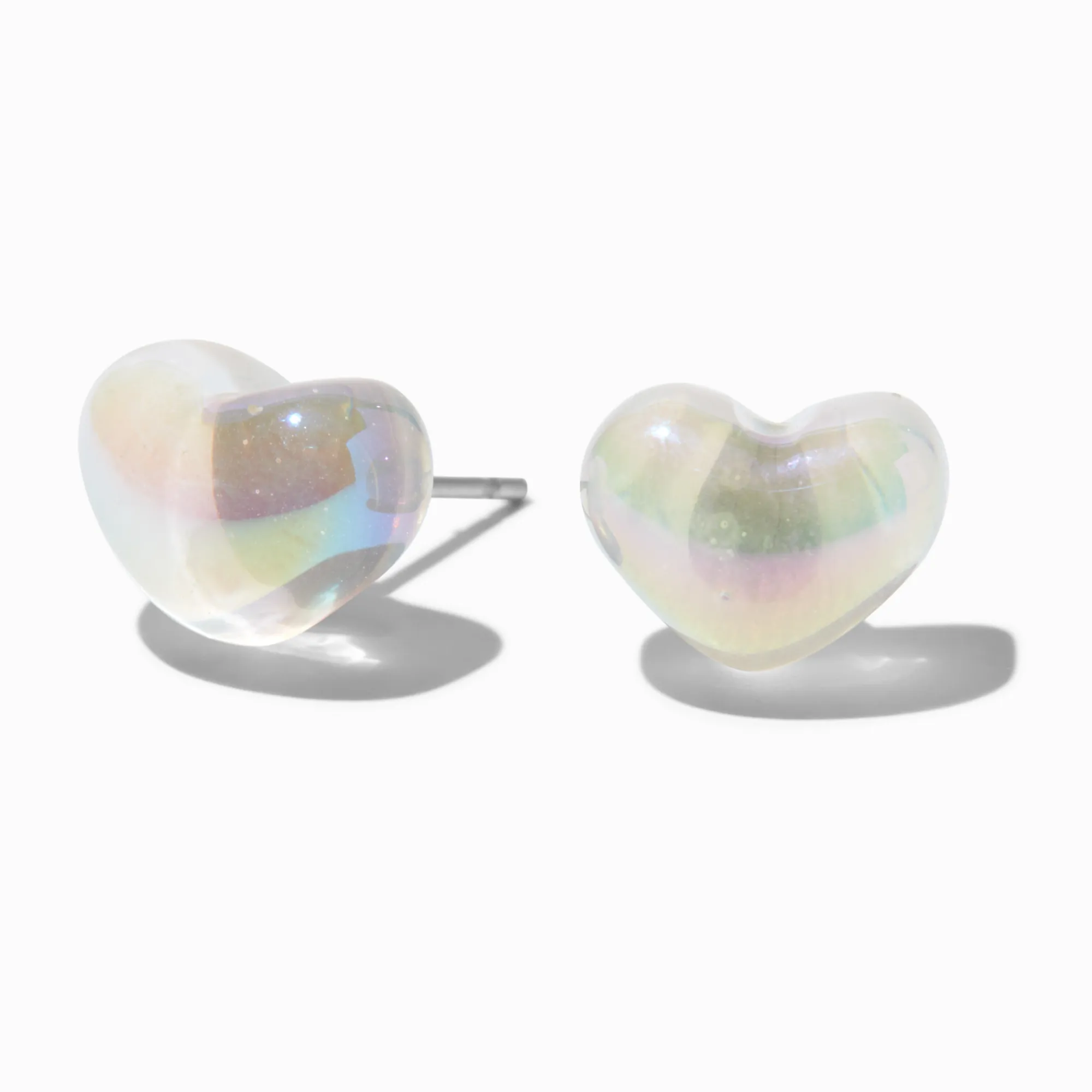 Claire's Clous D'oreilles-Clous d'oreilles cœur perle d'imitation