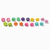 Claire's Clous D'oreilles-Clous d'oreilles donut arc-en-ciel à paillettes - Lot de 9