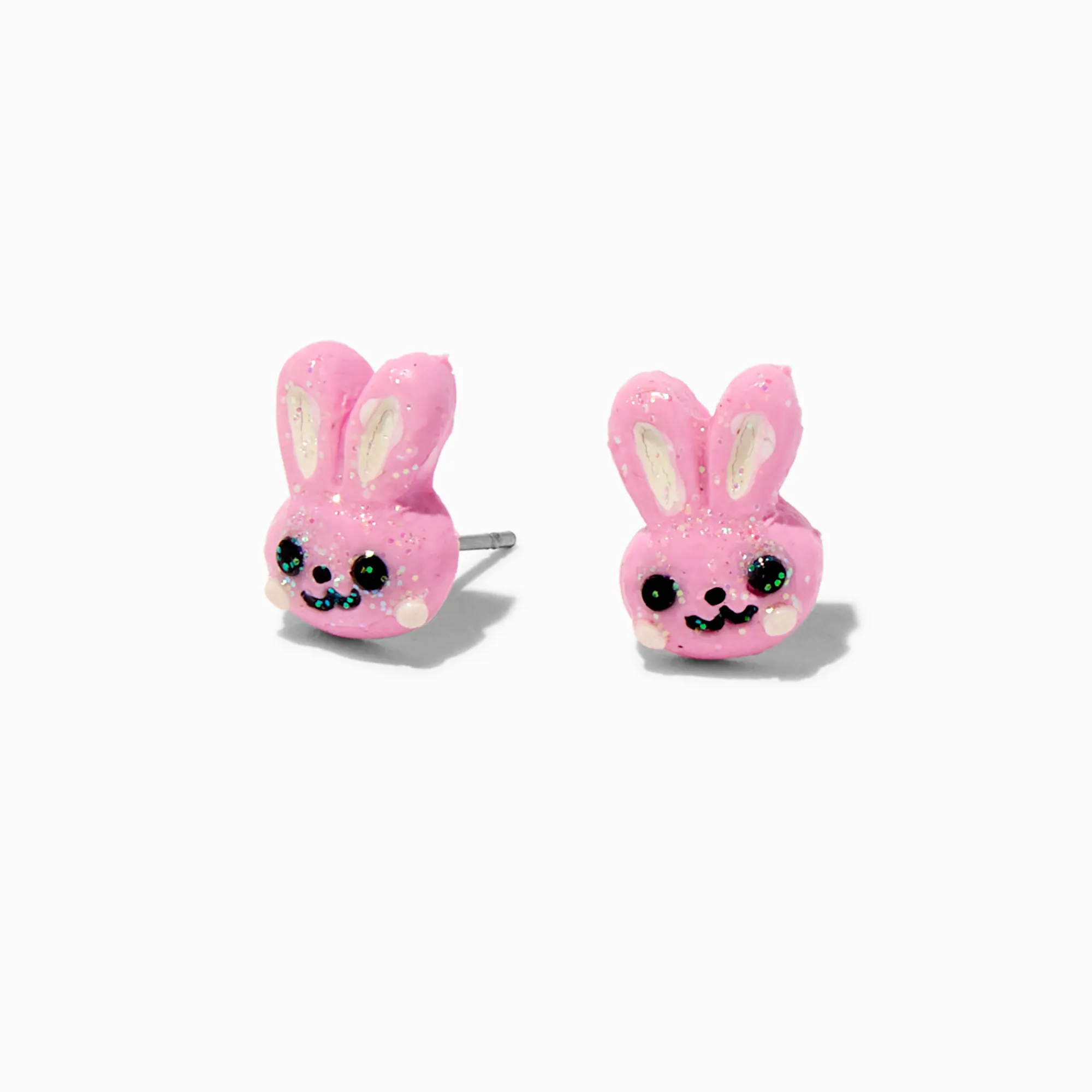 Claire's Clous D'oreilles-Clous d'oreilles lapins roses