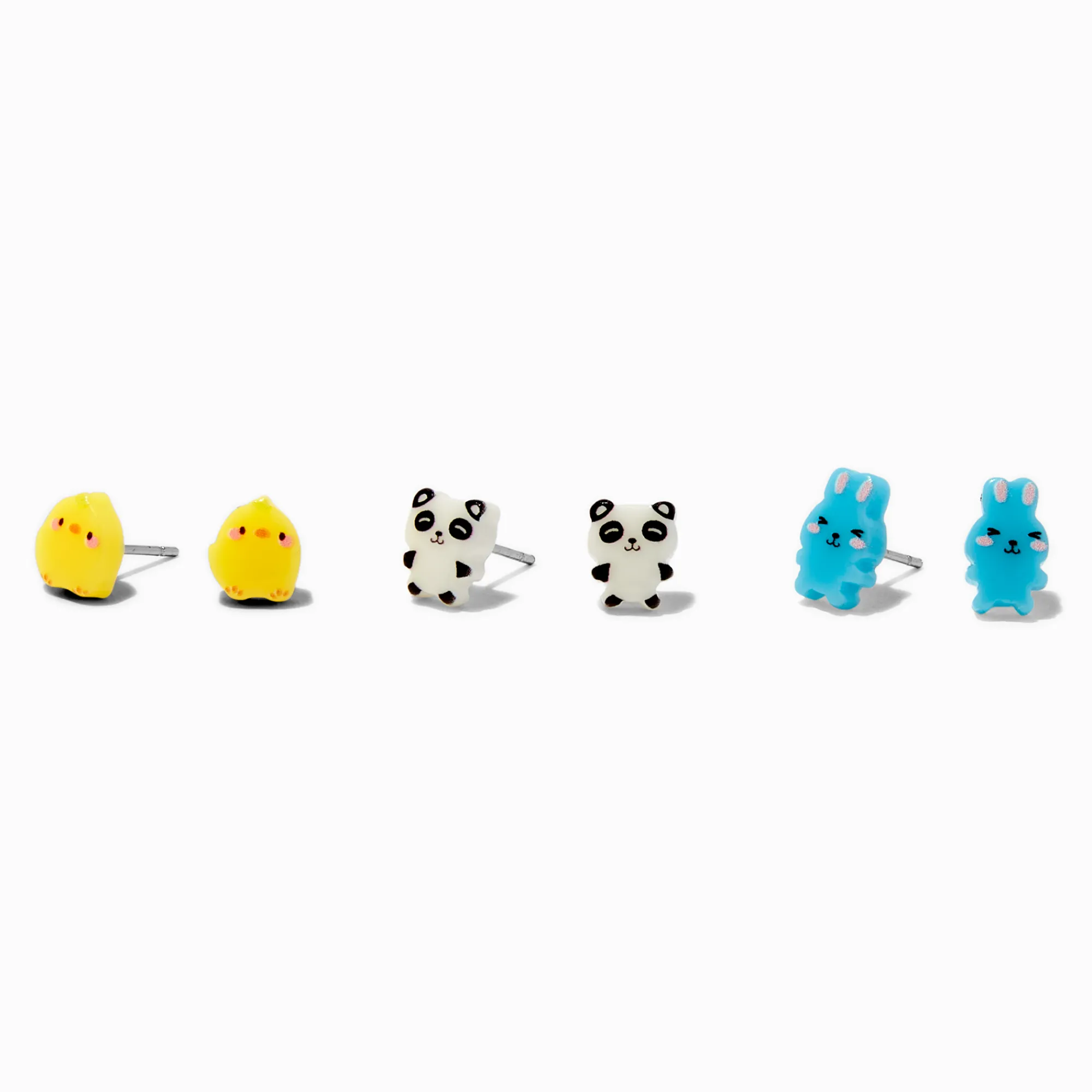 Claire's Clous D'oreilles-Clous d'oreilles panda, poussin et lapin