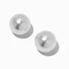 Claire's Clous D'oreilles-Clous d'oreilles perle d'imitation 20 mm couleur argentée