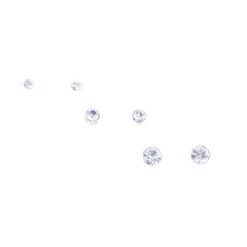 Claire's Clous D'oreilles-Clous d'oreilles ronds - 2 mm, 3 mm, 4 mm