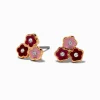 Claire's Clous D'oreilles-Clous d'oreilles triple fleur