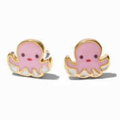 Claire's Clous D'oreilles|Bijoux Premium-C LUXE by Claire's 18kt Gold Plated Octopus Stud Earrings