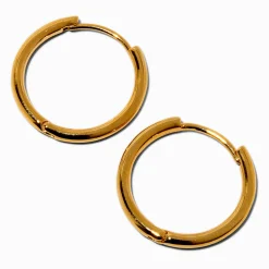 Claire's Anneaux|Bijoux Premium-C LUXE by Claire's 18kt Gold Plated 20mm Clicker Hoop Earrings