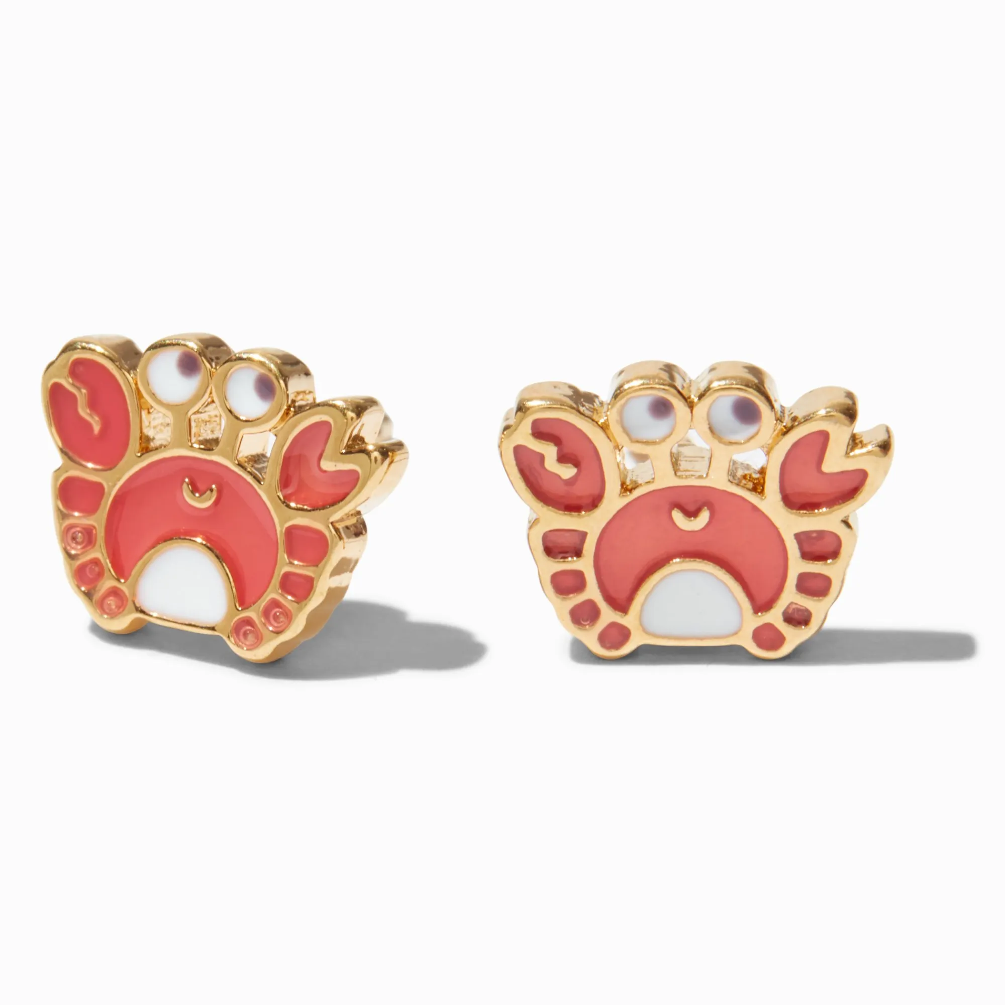 Claire's Clous D'oreilles|Bijoux Premium-C LUXE by Claire's 18kt Gold Plated Crab Stud Earrings