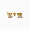 Claire's Clous D'oreilles|Bijoux Premium-C LUXE by Claire's Silver-tone Titanium Cubic Zirconia Unicorn Flat Back Stud Earrings