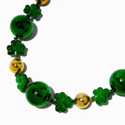 Claire's Colliers-Collier boules à facettes et trèfles Saint-Patrick