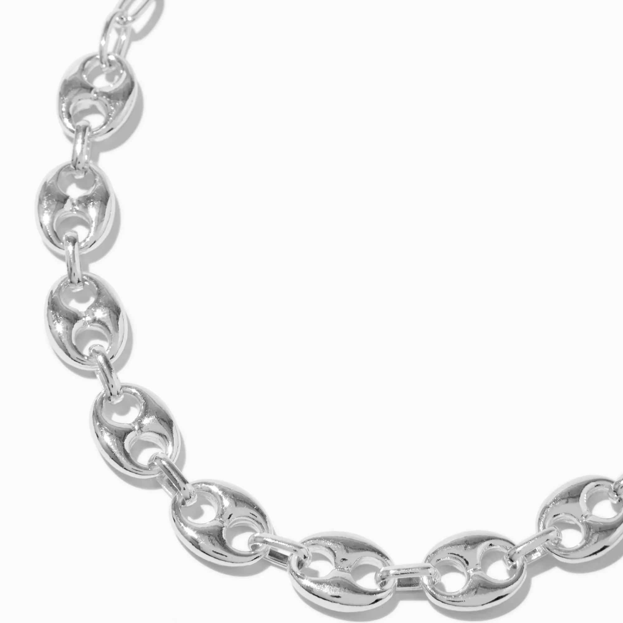 Claire's Colliers-Collier chaîne style languettes de canette couleur argentée