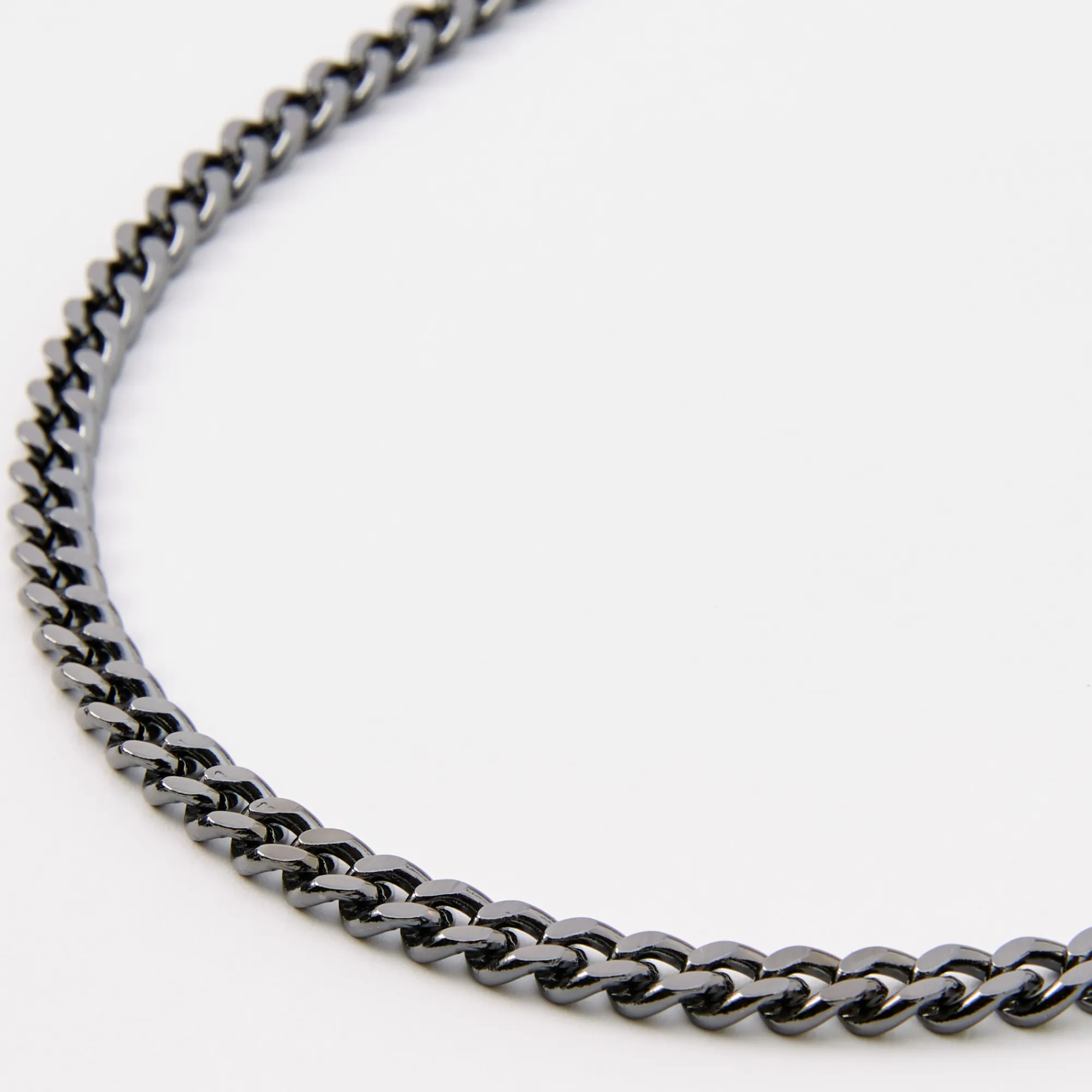 Claire's Colliers-Collier 51 cm chaîne cubaine couleur hématite