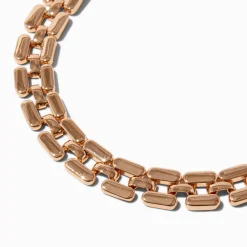 Claire's Colliers-Collier de chaîne à maillons longs couleur dorée