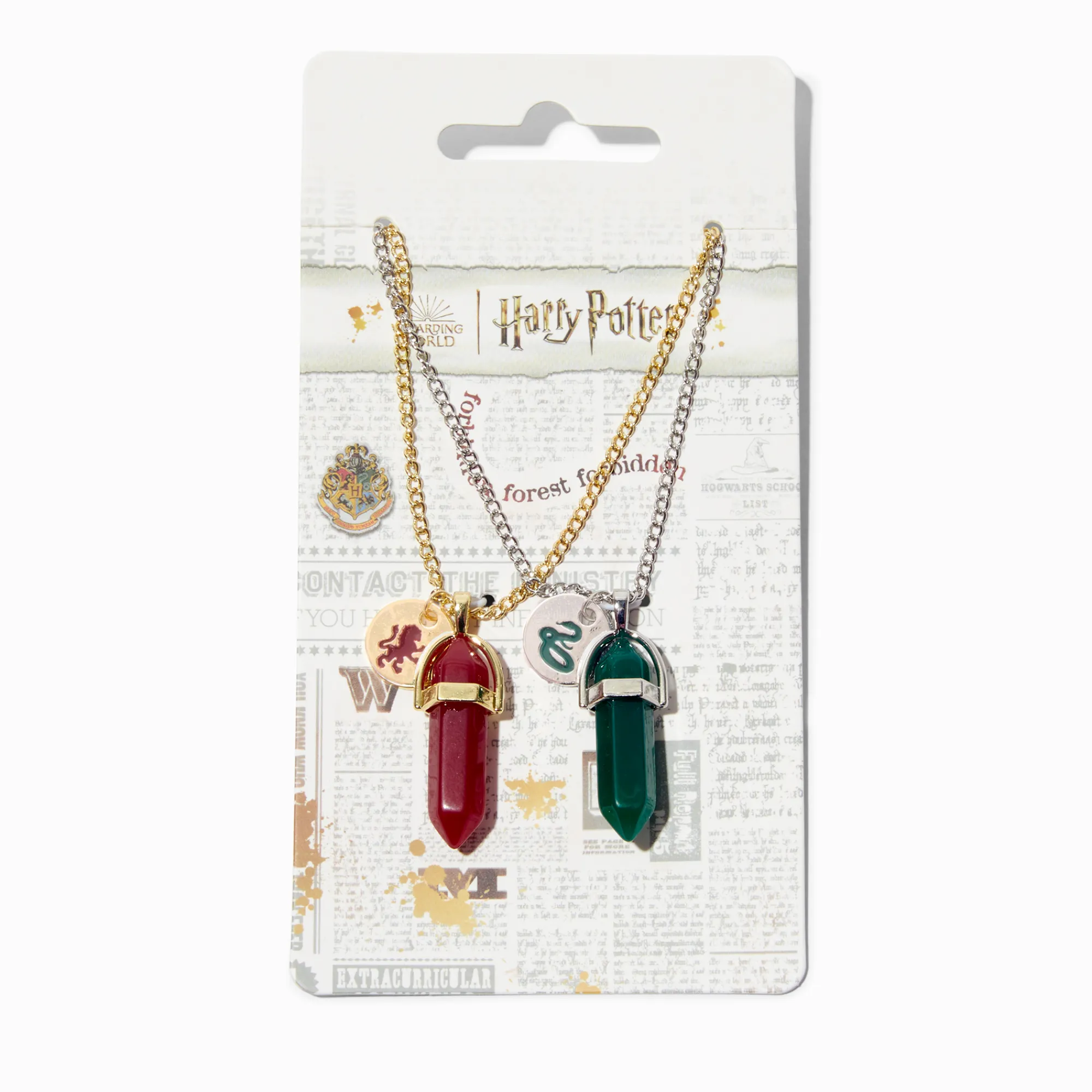 Claire's Colliers-Collier en strass Gryffondor et Serpentard Harry Potter™ - Lot de 2