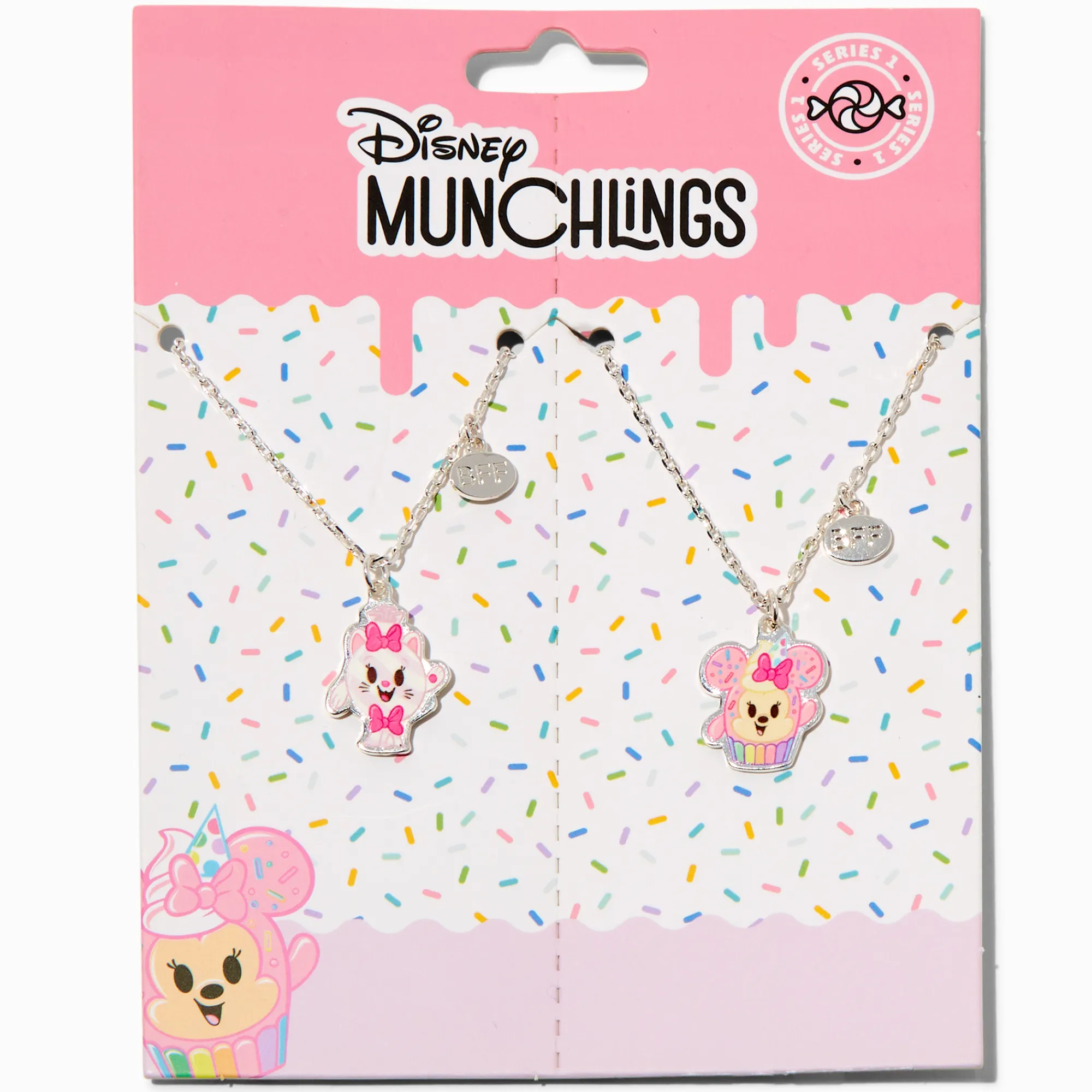 Claire's Colliers-Collier à pendentif best friends Disney Munchlings série 1 - Lot de 2