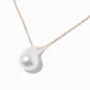 Claire's Colliers-Collier à pendentif couleur dorée perle d'imitation bulle