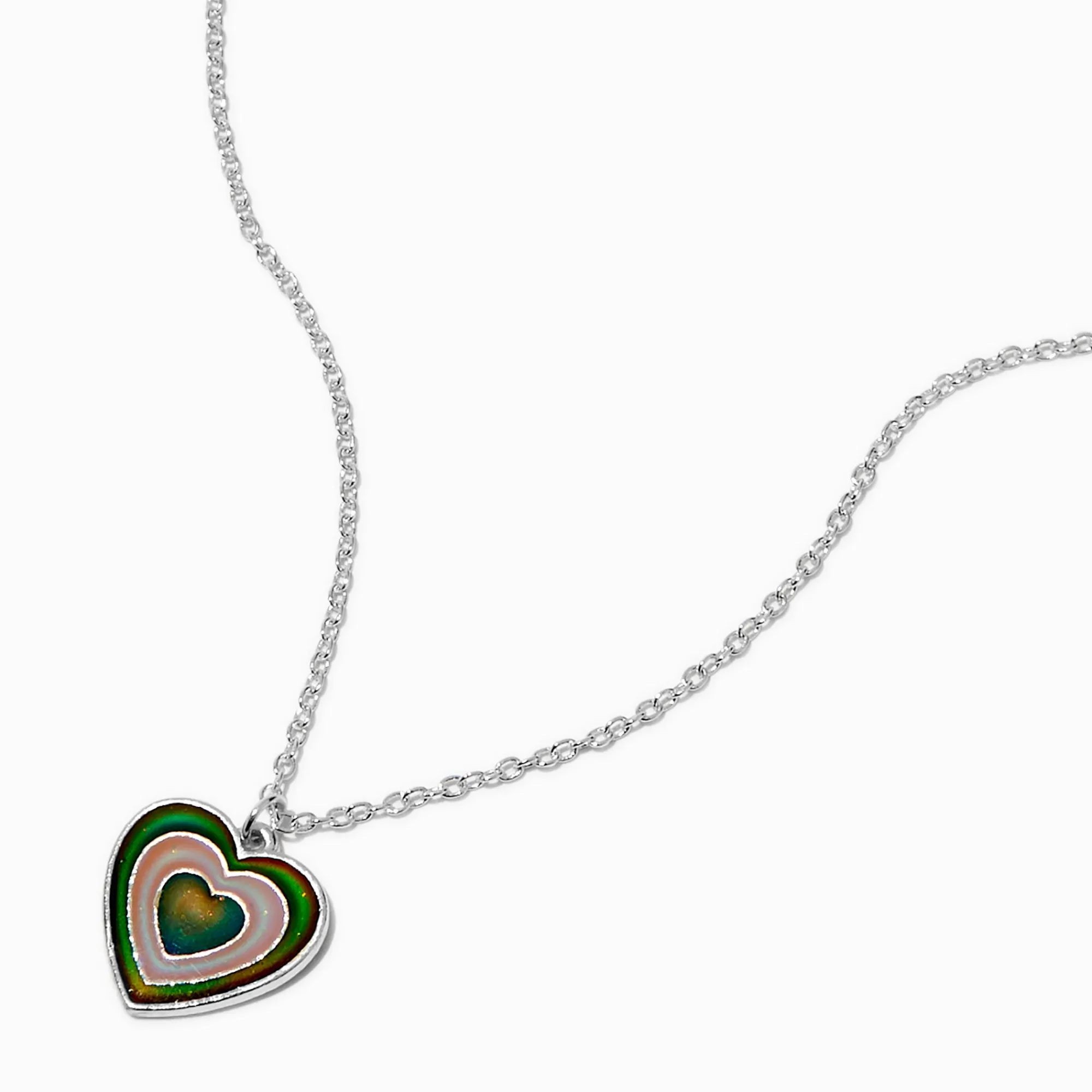 Claire's Colliers-Collier à pendentif cœur battant d'humeur