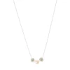Claire's Colliers-Collier à pendentif perle d'imitation boule de feu en strass couleur argentée