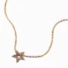Claire's Colliers-Collier à pendentif étoile pavée strass couleur argentée
