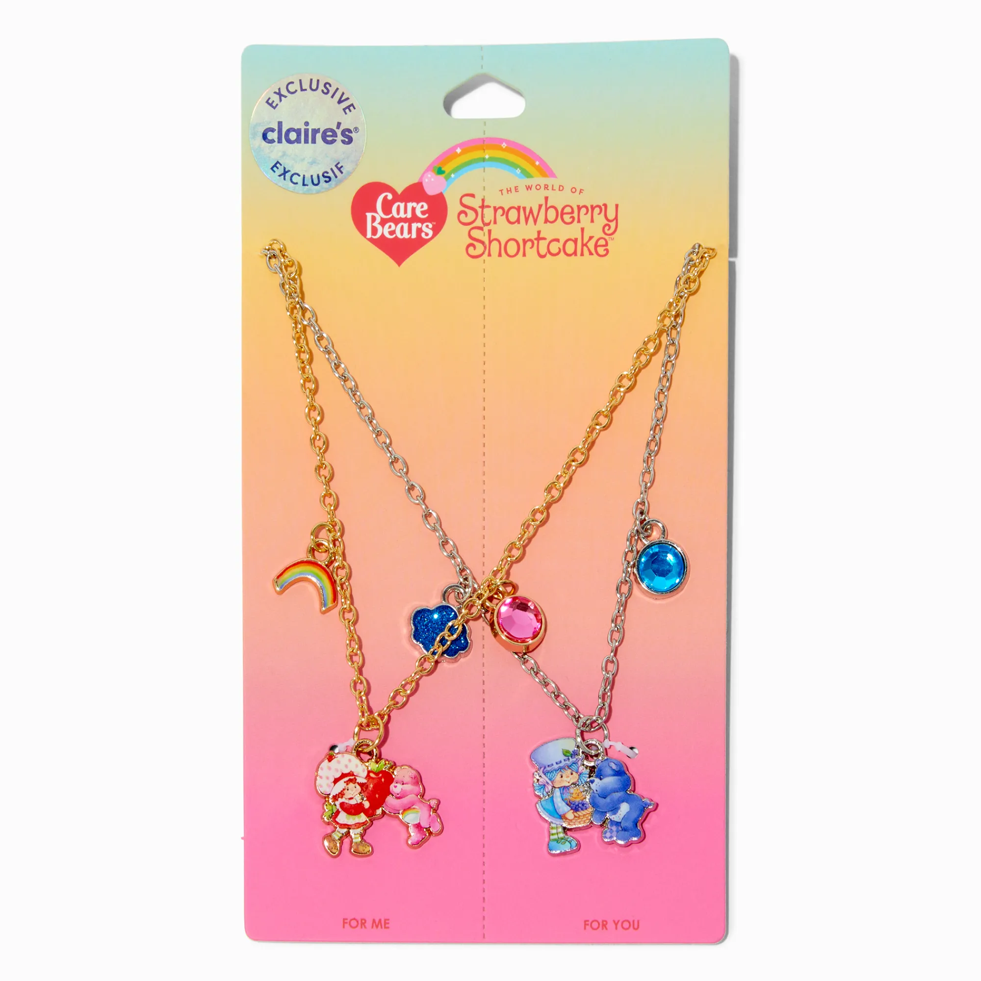 Claire's Colliers-Colliers best friends en exclusivité chez Claire's Bisounours™ x Charlotte aux fraises™ - Lot de 2